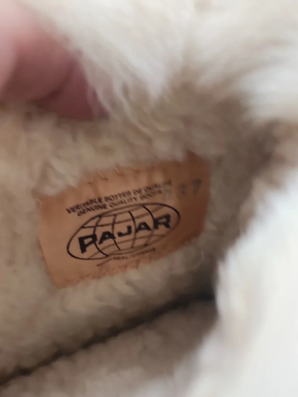 PAJAR Real Fox fur snow wintTan Faux Fur Winter Boots with Decorative Band
